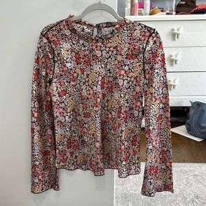 Ginia Maya silk top. Bloomscape size small. New with tags.